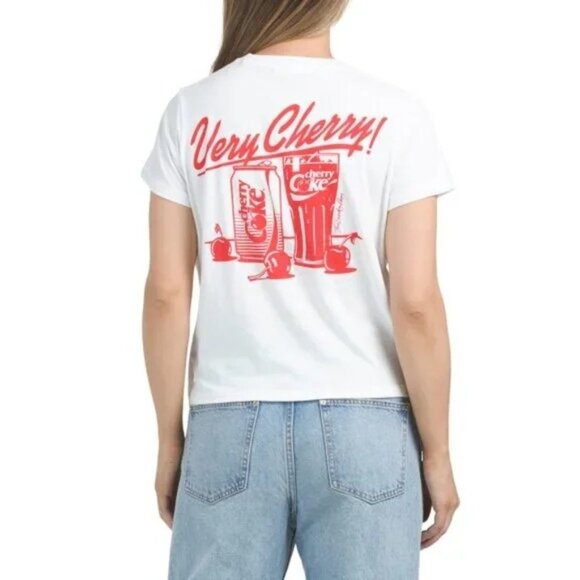The Laundry Room Very Cherry Coke Tee Shirt White Size Medium New With Tag - Picture 2 of 2
